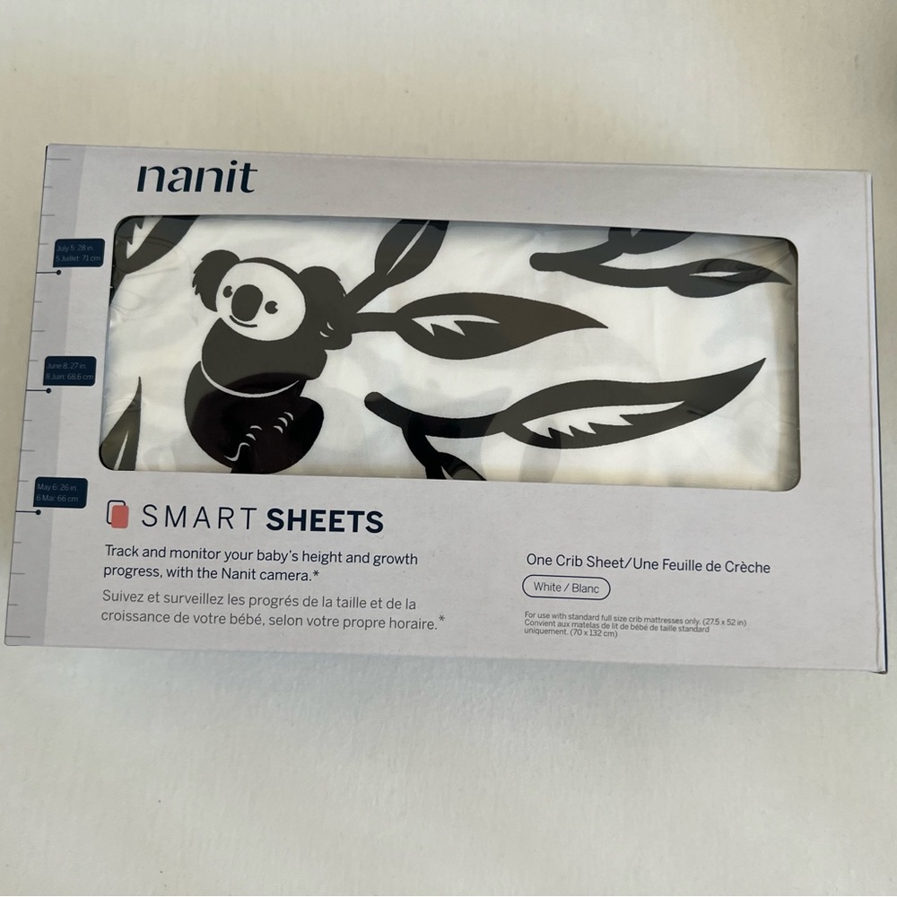 Nanit Smart Crib Sheet - new in box, never opened